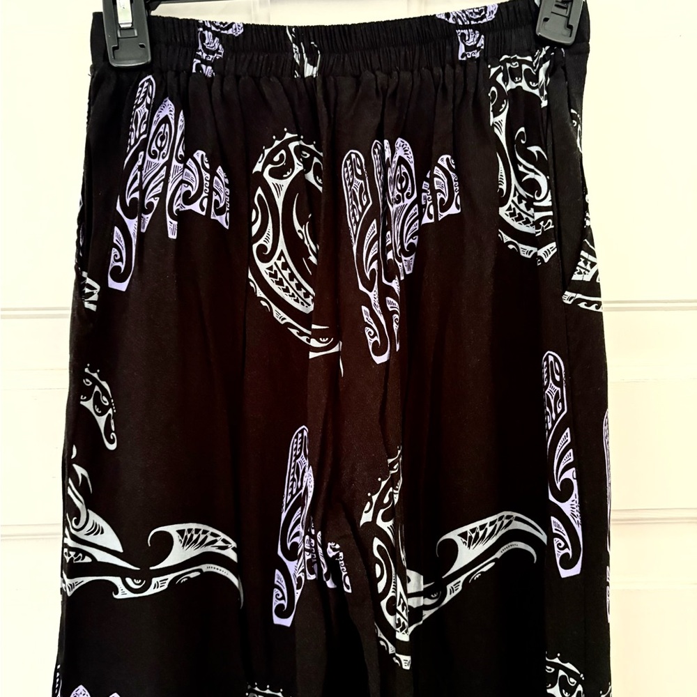 Wahine Toa Designer Palazzzo Pants Women’s XS - Free Tote With Purchase